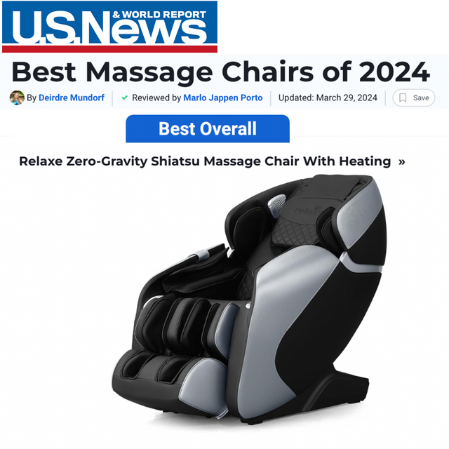 Relaxe Zero-Gravity Shiatsu Massage Chair With Heating (SL-Track) (EU)