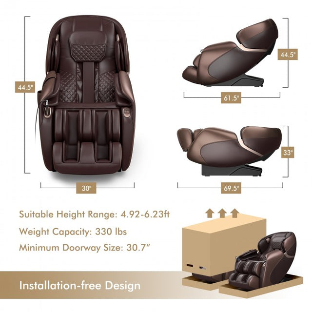 Relaxe Zero-Gravity Shiatsu Massage Chair With Heating (SL-Track) (EU)