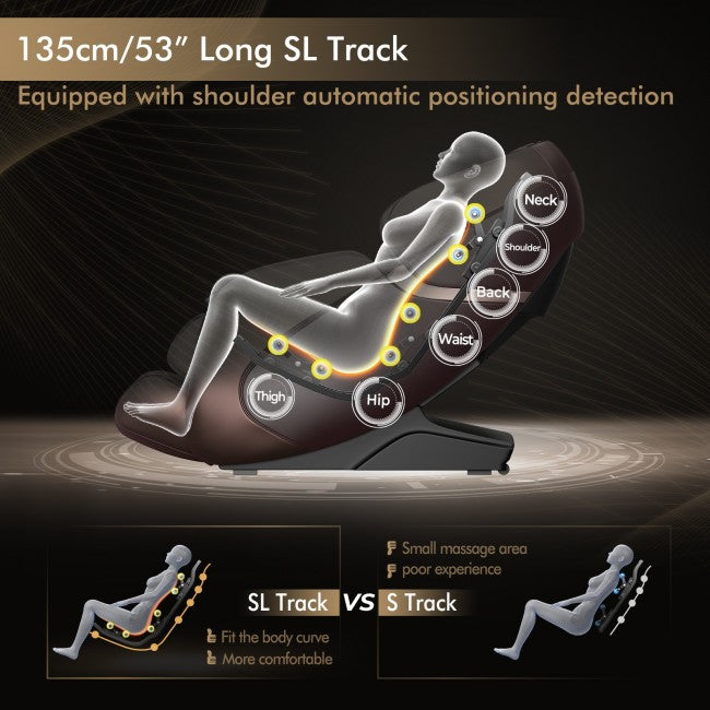 Relaxe Zero-Gravity Shiatsu Massage Chair With Heating (SL-Track) (EU)