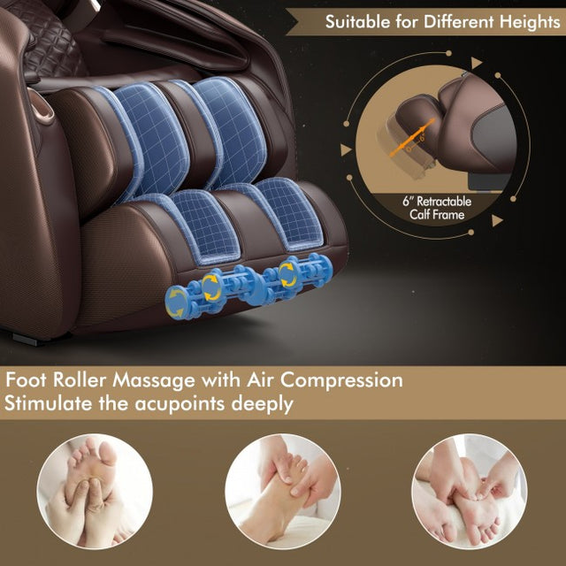 Relaxe Zero-Gravity Shiatsu Massage Chair With Heating (SL-Track) (EU)